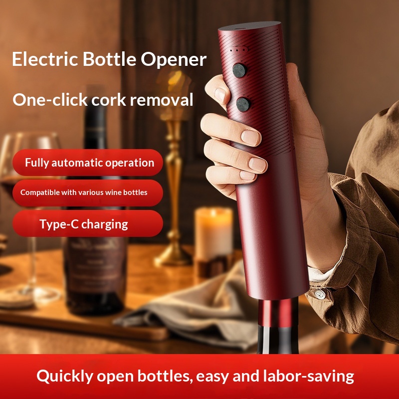 Kitchen Gadgets Electronic - Electric Wine Bottle Opener Rechargeable Automatic