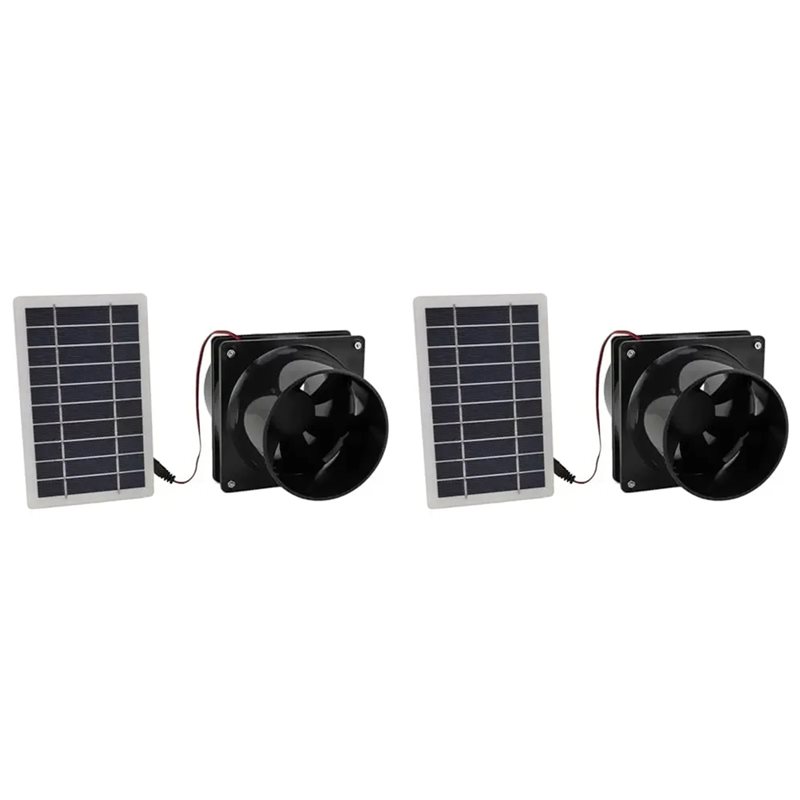 Kitchen Gadgets Exhaust Fan - 【KITCHEN GADGET】2X Solar Exhaust Fan Round