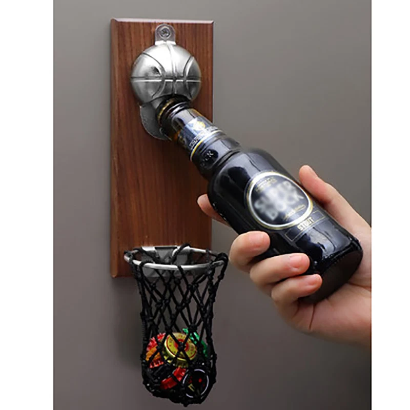 Kitchen Gadgets Home Party - Basketball Shot Bottle Opener With Pocket