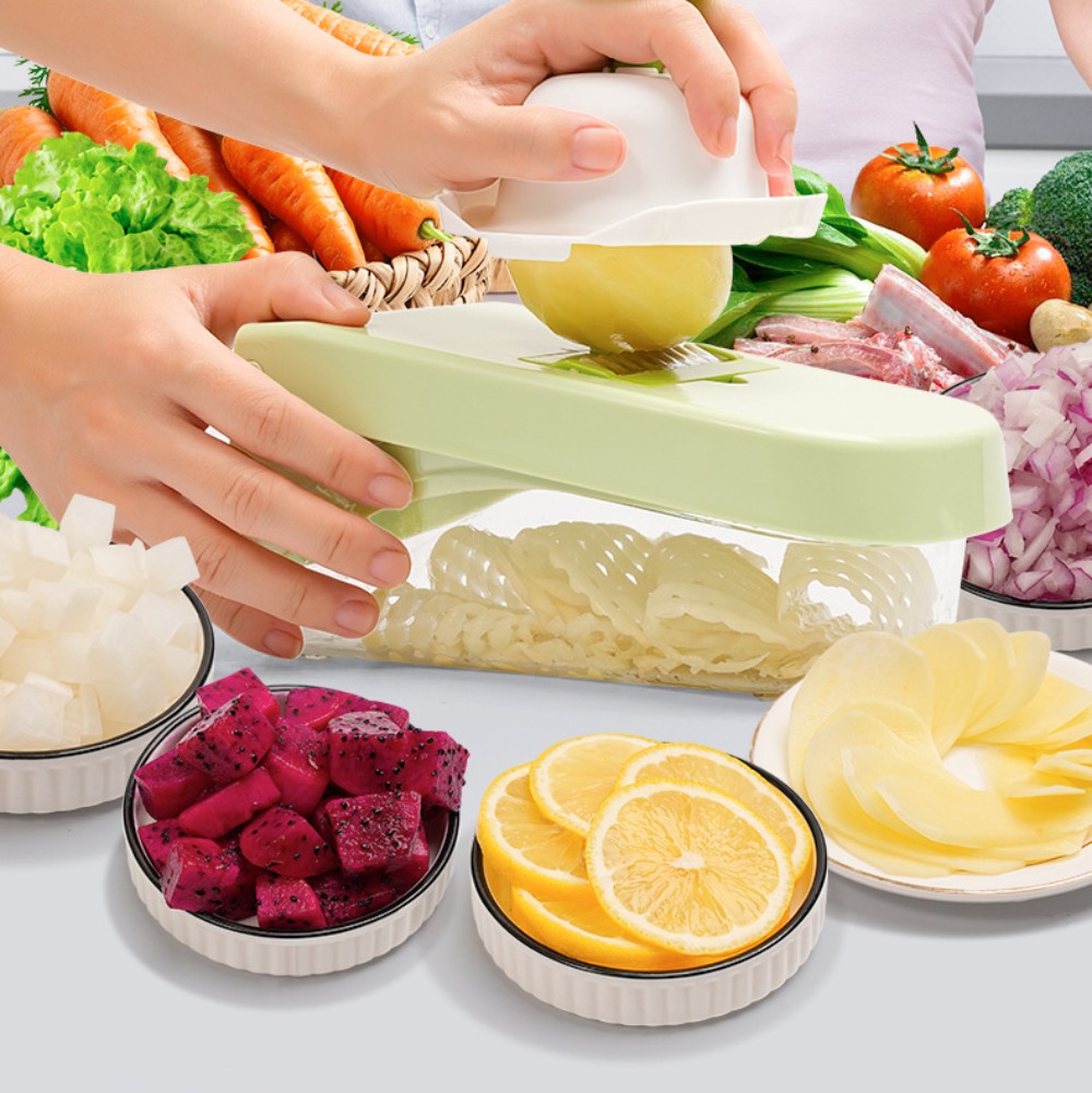 Vegetable Chopper - Multifunctional Vegetable Chopper for Dicing Slicing