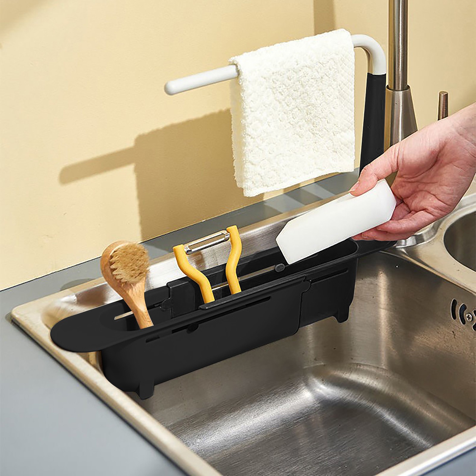 elescopic Sink Shelf Drainer R - đánh giá và giá Kitchen Gadgets Must Have