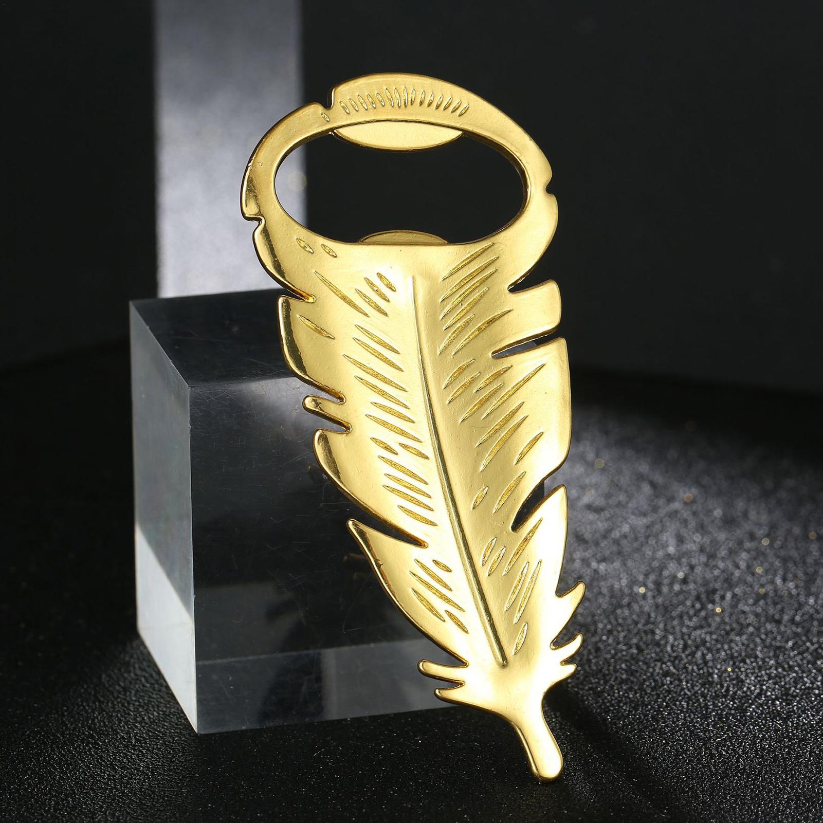 Beer Bottle Opener Gold Feathe - đánh giá và giá Kitchen Gadgets Home Party