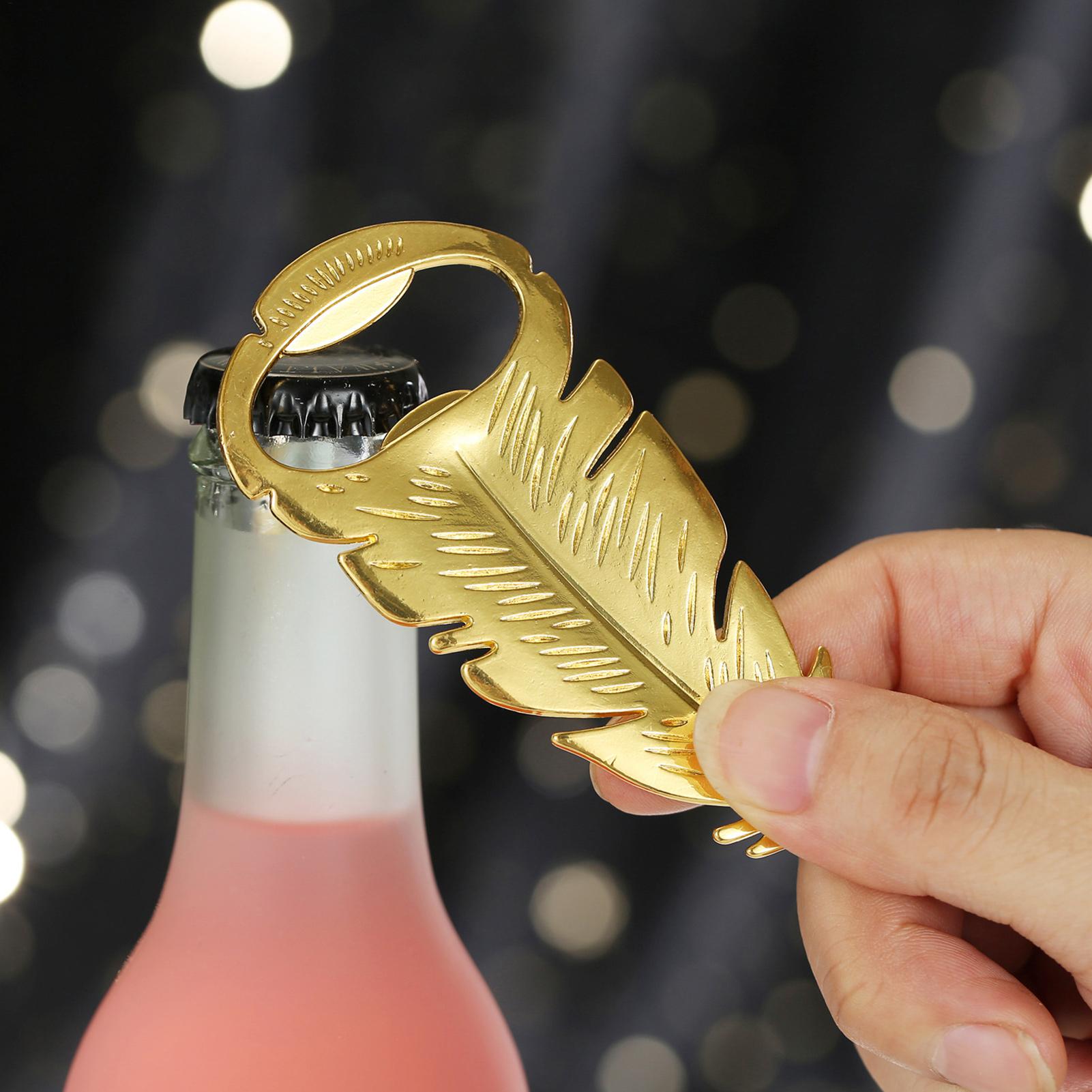 Beer Bottle Opener Gold Feathe - đánh giá và giá Kitchen Gadgets Home Party