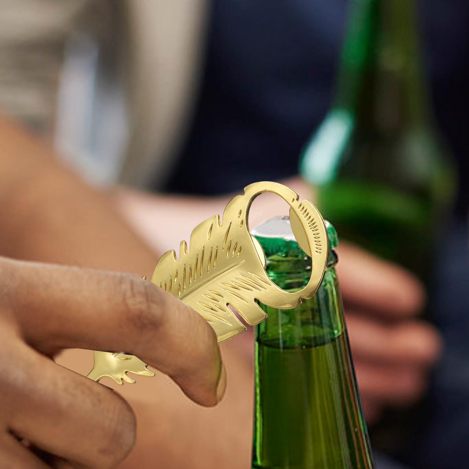 Beer Bottle Opener Gold Feathe - đánh giá và giá Kitchen Gadgets Home Party
