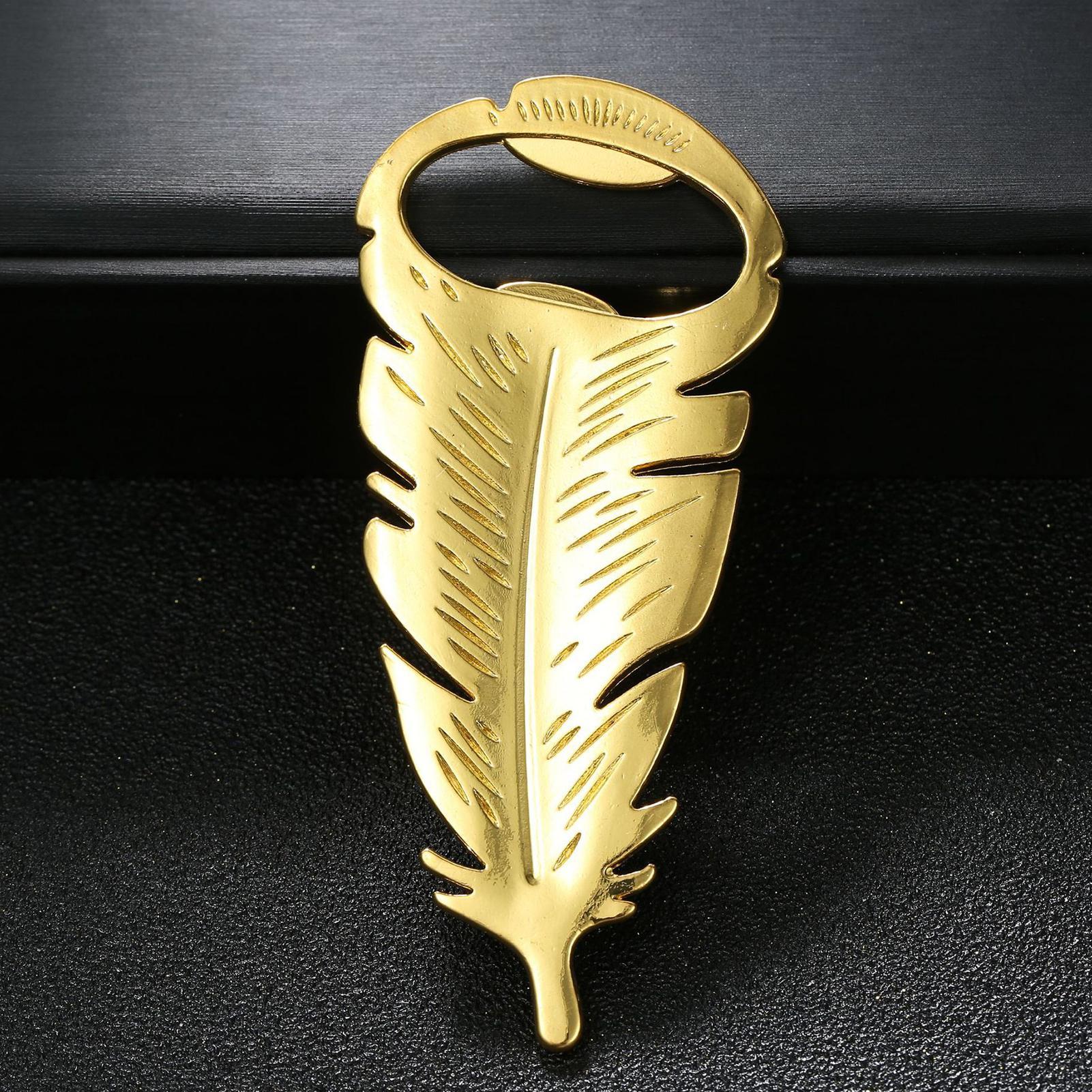 Beer Bottle Opener Gold Feathe - đánh giá và giá Kitchen Gadgets Home Party