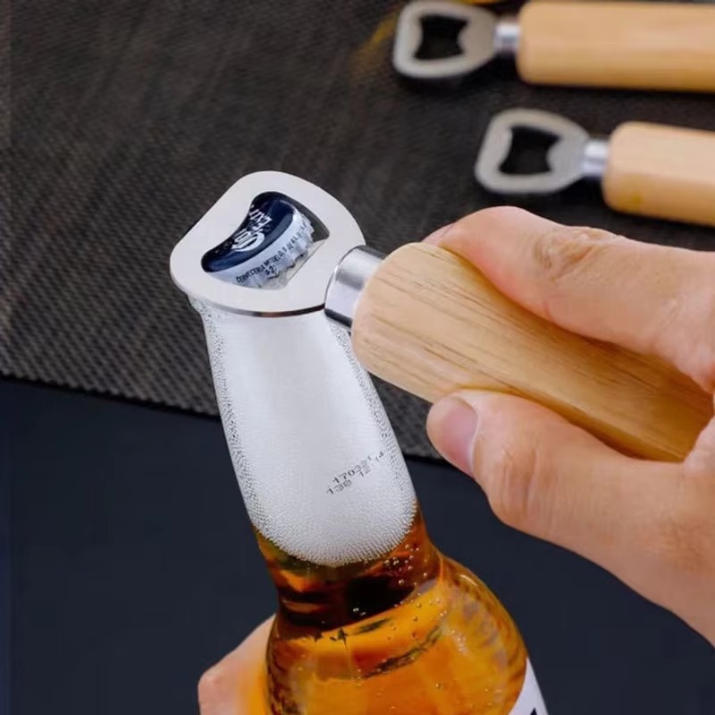 Stainless Steel Wooden Bottle  - đánh giá và giá Kitchen Gadgets Home Party