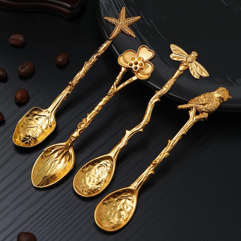1Pc Metal Dessert Coffee Spoon - đánh giá và giá Kitchen Gadgets Vintage