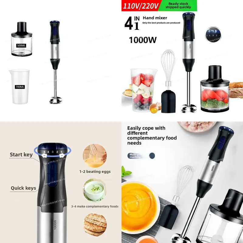110V 1000W Handheld Immersion  - đánh giá và giá Immersion Blender Stick